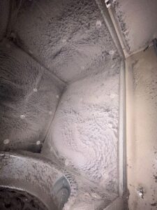 dirty air ducts restricting HVAC airflow